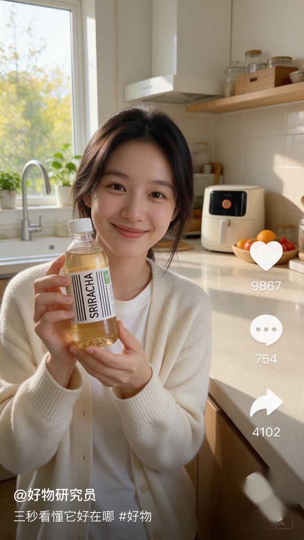 产品广告速成效果示意:产品演示竖屏